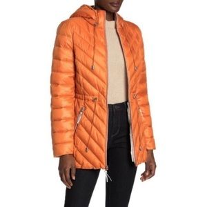Orange French Connection Puffy Coat